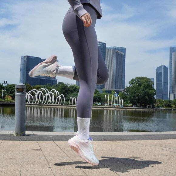 Hawkwell Women White Pink Cloud Zero Breathable Cushion Active Walking Sneakers - Picture 2 of 6